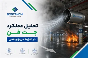 تحلیل عملکرد جت فن در شرایط حریق واقعی